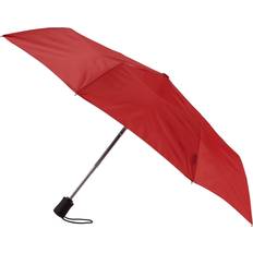 Lewis N. Clark Automatic Travel Umbrella Red