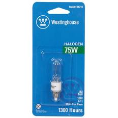 Capsule Halogen Lamps Westinghouse 04716 75Q/CD Screw Base Single Ended Halogen Light Bulb