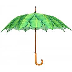 Esschert Design Regenschirm bananenblätter palme stockschirm karibik palmblätter grün ø 105cm