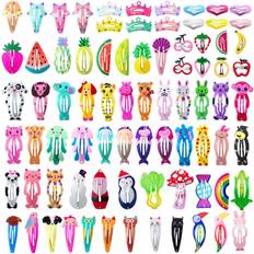 Stylist Toys Funtopia Girls hair clips barrettes 80 pcs lovely animal fruit printed patter