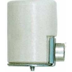 Extension Sockets Satco Medium Porcelain Socket with Side Outlet and Bushing