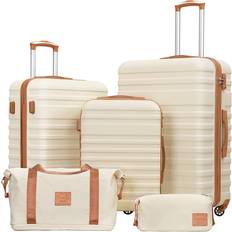 Coolife Spinner Suitcase - Set of 5