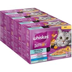 Whiskas Katzen - Nassfutter Haustiere Whiskas Tasty Mix Pack Mixto en bolsitas Pescado del día en