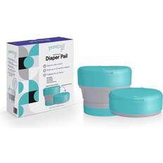Diaper Pails PurePail Go Portable Diaper Aqua