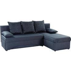 Poco Möbel Poco Functional Corner Dark Blue Sofa 191cm 3-Sitzer