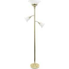 Gold Floor Lamps Elegant Designs 3-Light Floor Lamp 71"