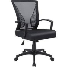 White Office Chairs Furmax Computer Ergonomic Mesh Office Chair 32.8"