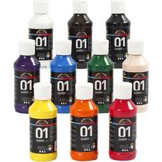 Maling A Color School Acrylic Paint Glossy 01 10x100ml