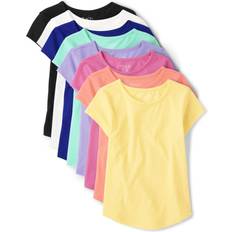 XL T-shirts Children's Clothing The Children's Place Girls Basic Layering Tee 8-pack - Multi Clr
