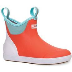 Orange Rain Boots Xtratuf Women's Ankle Deck Boot, Eco Coral