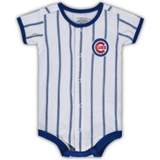 Blue Bodysuits MLB Chicago Cubs Power Hitter Short Sleeve Coverall Royal Royal