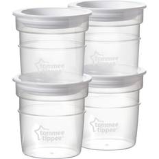 Tommee Tippee Accessories Tommee Tippee Closer to Nature Milk Storage Pots 4pcs