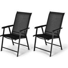 Patio Chairs Costway Giantex patio 2pcs folding