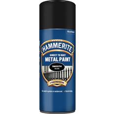 Hammerite Maling Hammerite Direct to Rush Smooth Finish Metallmaling Svart 0.4L