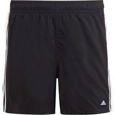 Polyester Badehosen adidas Kid's 3-Stripes Swim Shorts - Black/White (HA9405)