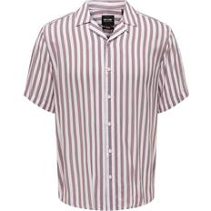 Viskose Hemden Only & Sons Regular Fit Resort Collar Shirt - Night/Nirvana