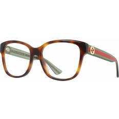 Gucci Square GG0038ON 002 Havana/Red/Green 54mm