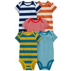 Carter's Children's Clothing Carter's Baby Boys 5-Pack Short-Sleeve Bodysuits 12M Multi