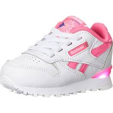 Reebok step Children's Shoes Reebok Girls Classic Leather Girls' Toddler Shoes White/Pink 06.0