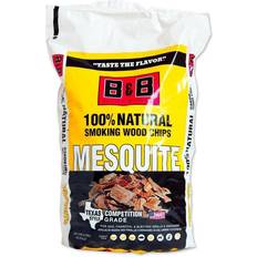 B&B Charcoal All Natural Mesquite Wood Smoking Chips 180 cu