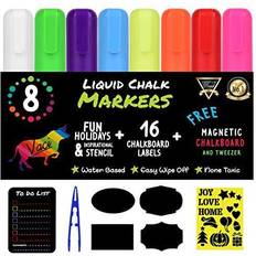 PENGUIN ART SUPPLIES Liquid Chalk Markers Vibrant 6mm - Set of 8