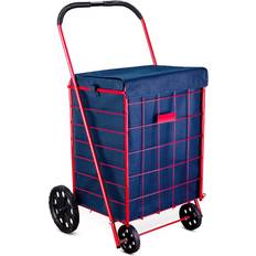 Shopping Trolleys Handy Laundry Folding shopping cart liner rolling utility trolley grocery basket waterproof