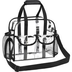 Juvale 2 Pack Clear Stadium Approved Tote Bags, 12x6x12 Large Transparent  Totes with Zippers, Handles for