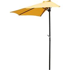 Lemon Yellow Half Round Hugger Umbrella