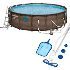 Pools Bestway Power Swim Vista 16 ft. X4 ft. Foot Above Ground Pool and Pump, Cleaning Kit