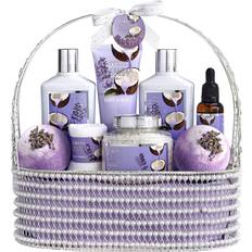 Gift Boxes & Sets Lovery Spa Gift Baskets for Women and Men Bath and Body Gift Basket Lavender Coconut with