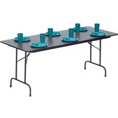 8ft x 36in Heavy Duty Folding Table by Correll Walnut