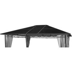 Braun Pavillon-Dächer GRASEKAMP Qualität seit 1972 Ersatzdach Hardtop Meran 3x3,6m