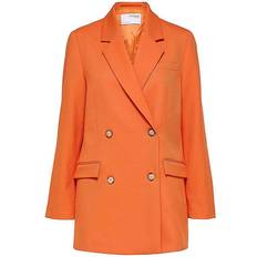 Damen - Orange Jacketts Oversize Zweireihiger Blazer