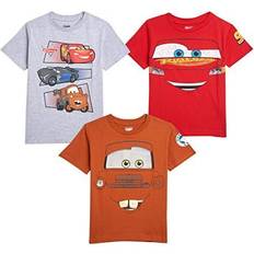 Lightning mcqueen Disney Pixar Cars Lightning McQueen Tow Mator Toddler Boys 3 Pack T-Shirts 2T