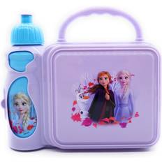 Disney Baby Bottles & Tableware Disney frozen 2 lunch box cute princes lunch box set, 6 inches
