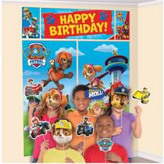 Photoprops Amscan Paw patrol wall banner decorating kit 17pc birthday party supplies
