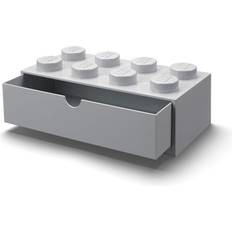 Lego storage brick 8 Lego Copenhagen, Desk Drawer - Stackable Tabletop Storage Brick 8, Stone