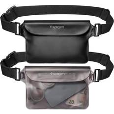 Borrelås Vesker Spigen A620 Waterproof Case Aqua Shield Waist Bag 2-pack - Black