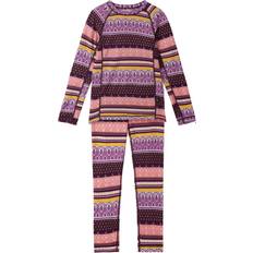 Reima Base Layer Children's Clothing Reima Kid's Wool Bamboo Base Layer Set Taitoa - Deep Purple (5200030B-4962)
