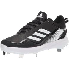 Adidas Men Baseball Shoes adidas Men's Icon Baseball Shoe, White/Black/Silver Metallic