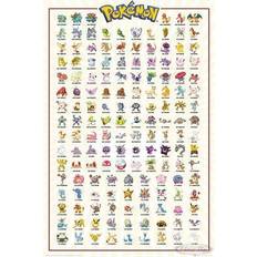Plakate & Poster GB Eye Pokémon Poster Charaktere Großformatige