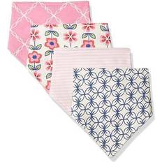 Touched By Nature Girls' Bibs Flower Pink Floral Bib Set of Four