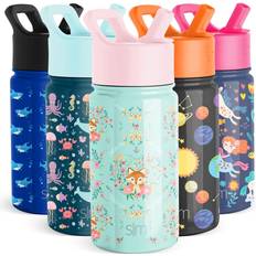 Thermos Funtainer 12 Ounce Stainless Steel Vacuum Insulated Kids Water  Bottle with Replacement Straws - Pokemon