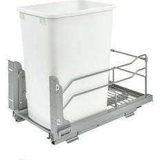 Rev-A-Shelf 53WC-1535SCDM-111 35 Quart Pullout Waste Container Can w/ Soft Close, White