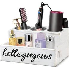 Wall-mounted Hollow Out Storage Box, Hair Curling Iron Holder
