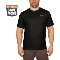 Milwaukee T-shirts & Tank Tops Milwaukee petite Men's WORKSKIN Black Lightweight Performance Short-Sleeve T-Shirt