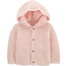 Babies Tops Children's Clothing Carter's Baby Girls Hooded Cardigan 12M Pink