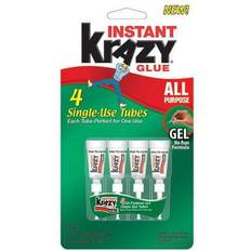 Elmers Instant Krazy Glue Clear All-Purpose Gel Formula 4-Tube/Pkg
