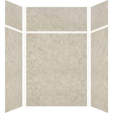 Shower wall panels Transolid Expressions Easy Up Adhesive Alcove Shower Wall Surround