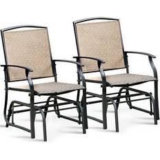 Outdoor Rocking Chairs Costway 2 Pieces